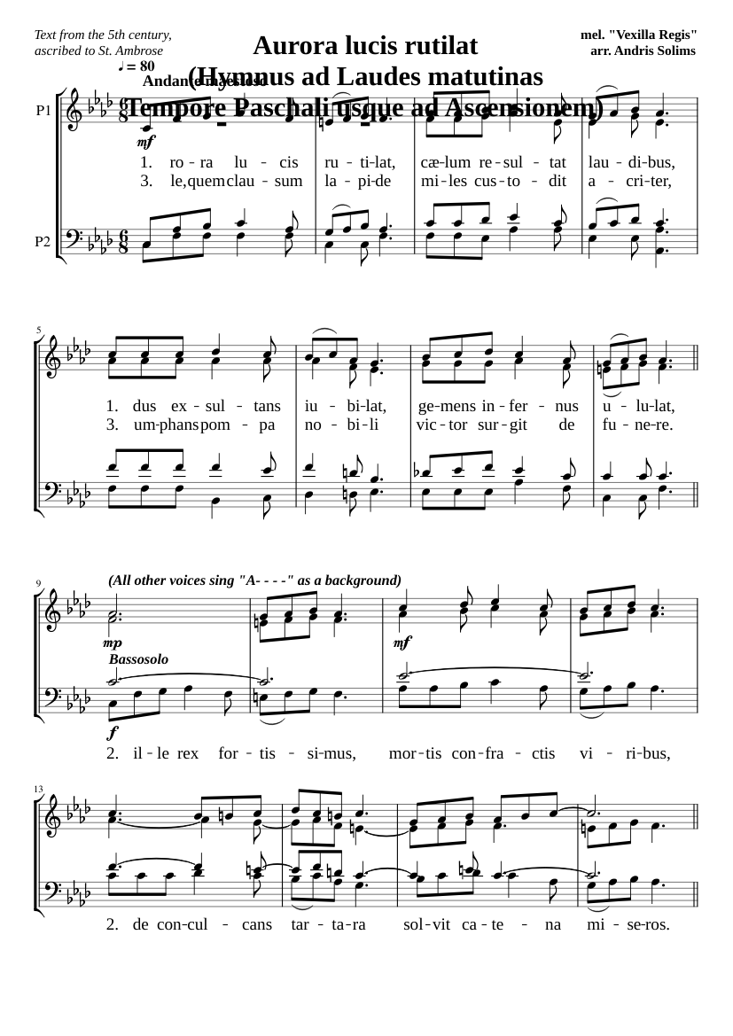 Aurora lucis rutilat