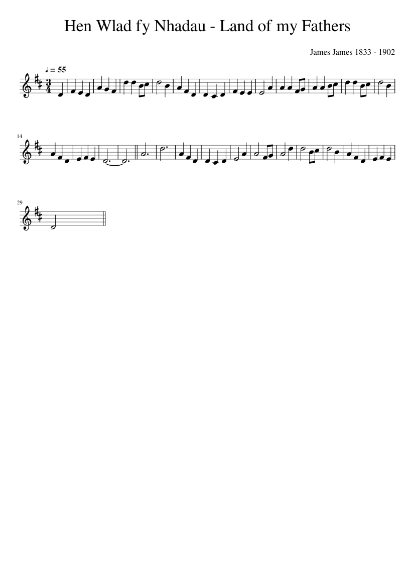 Hen Wlad Fy Nhadau