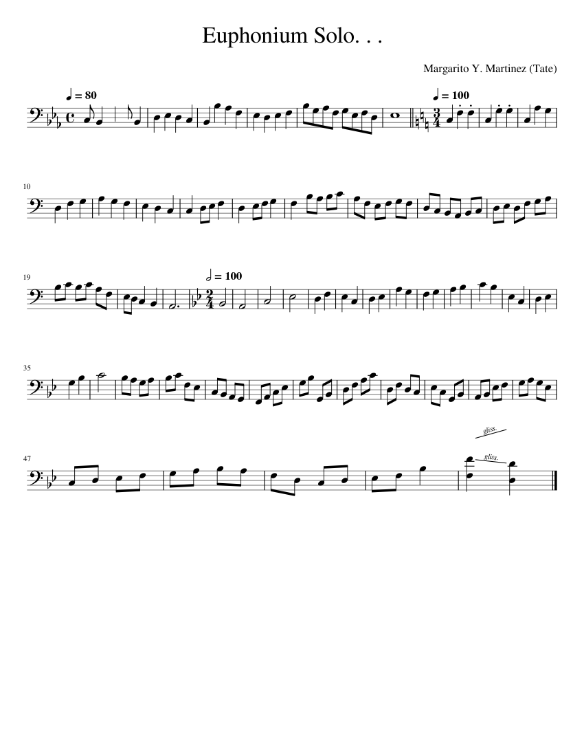 Euphonium_Solo._._. Sheet music for Euphonium (Solo) | Musescore.com