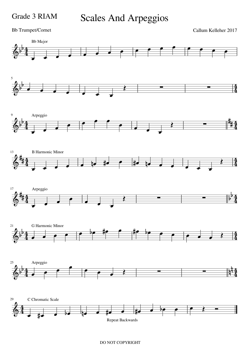 Scales And Arpeggios Sheet music for Piano (Solo) Easy | Musescore.com