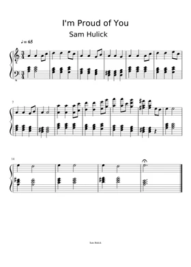 I M Proud Of You By Sam Hulick Free Sheet Music Download Pdf Or Print On Musescore Com