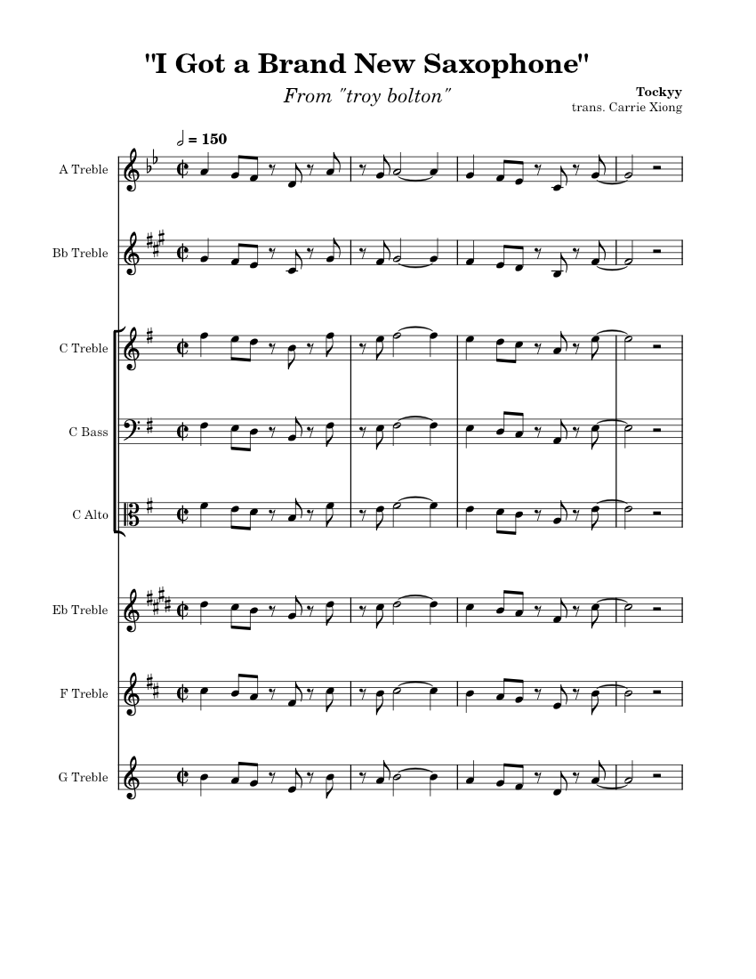"I Got a Brand New Saxophone" - Transcriptions in 6 Different Keys ...