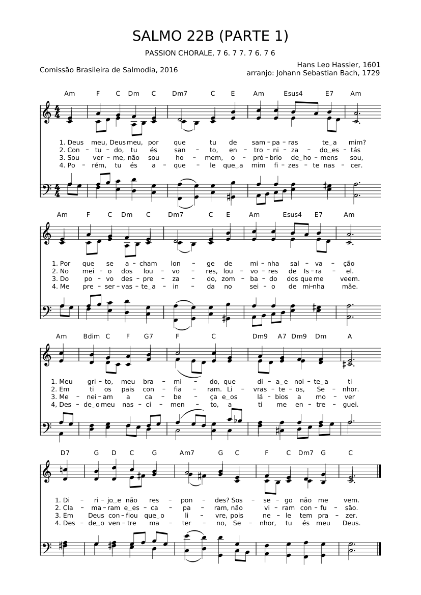 Salmo 22B (Parte 1)