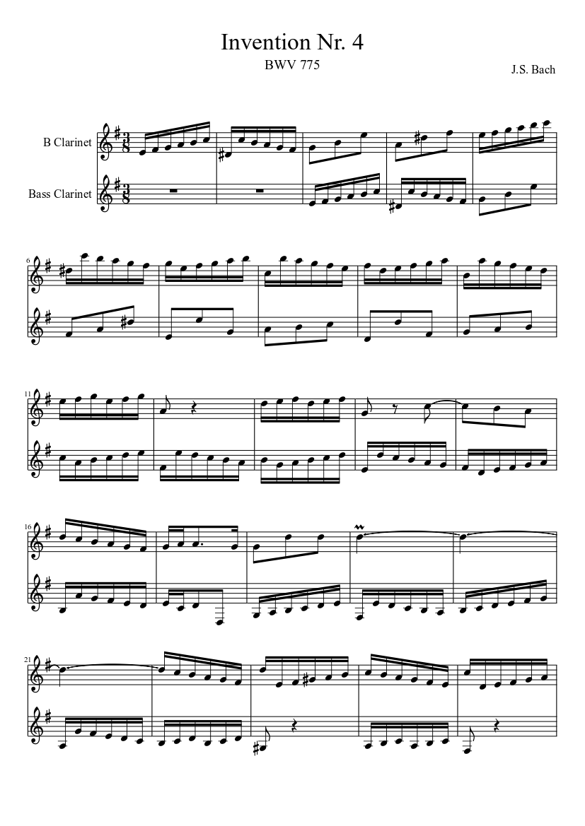 Invention in D minor BWV 775