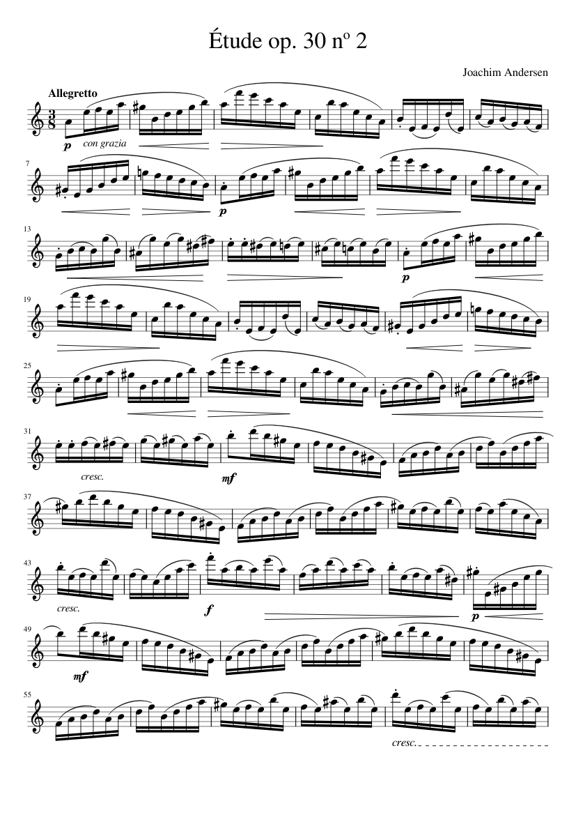 24 Etudes for Flute Op.30