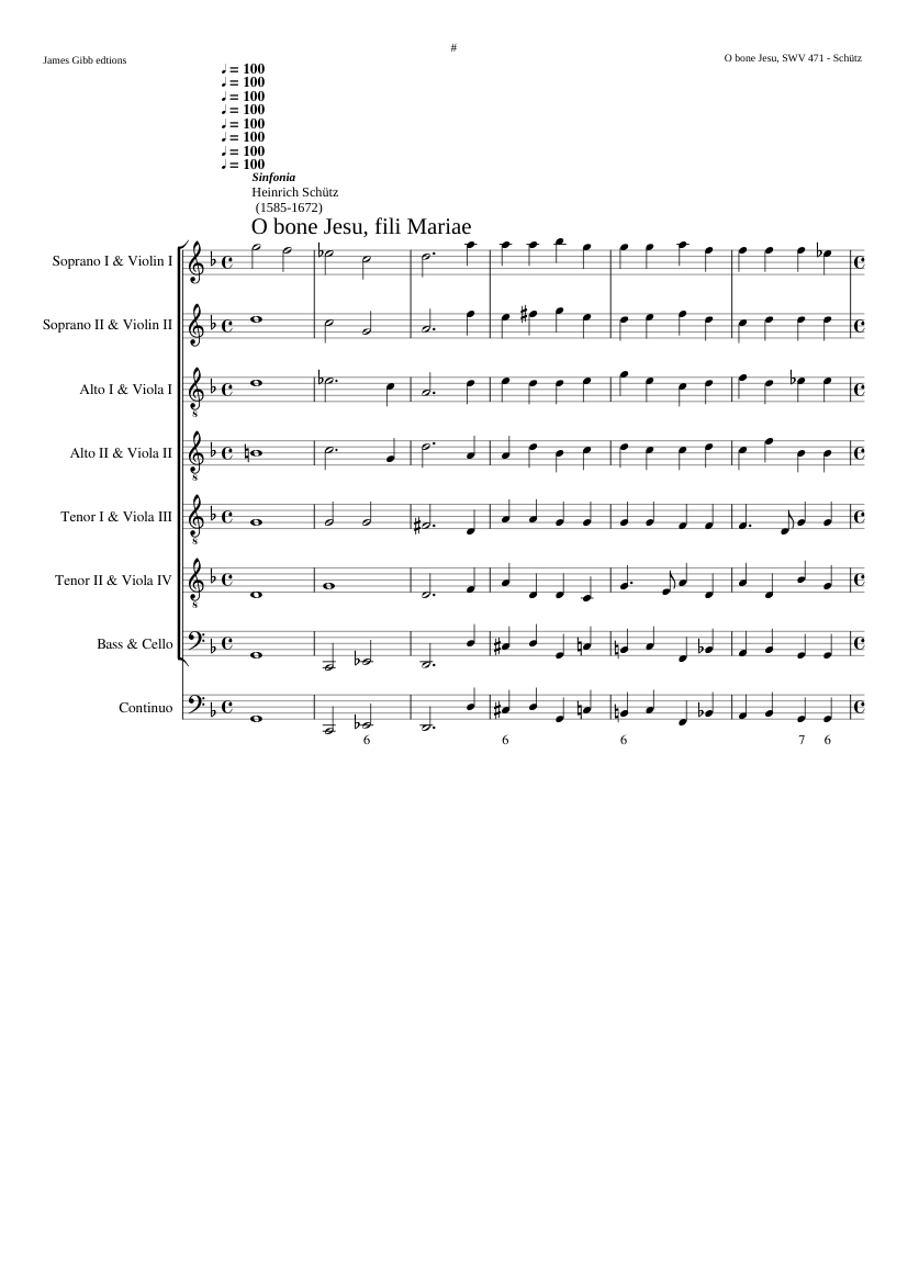 O bone Jesu fili Mariae SWV 471