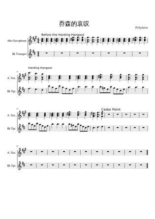 Sheet Music For Alto Saxophone With 2 Instruments Musescore Com
