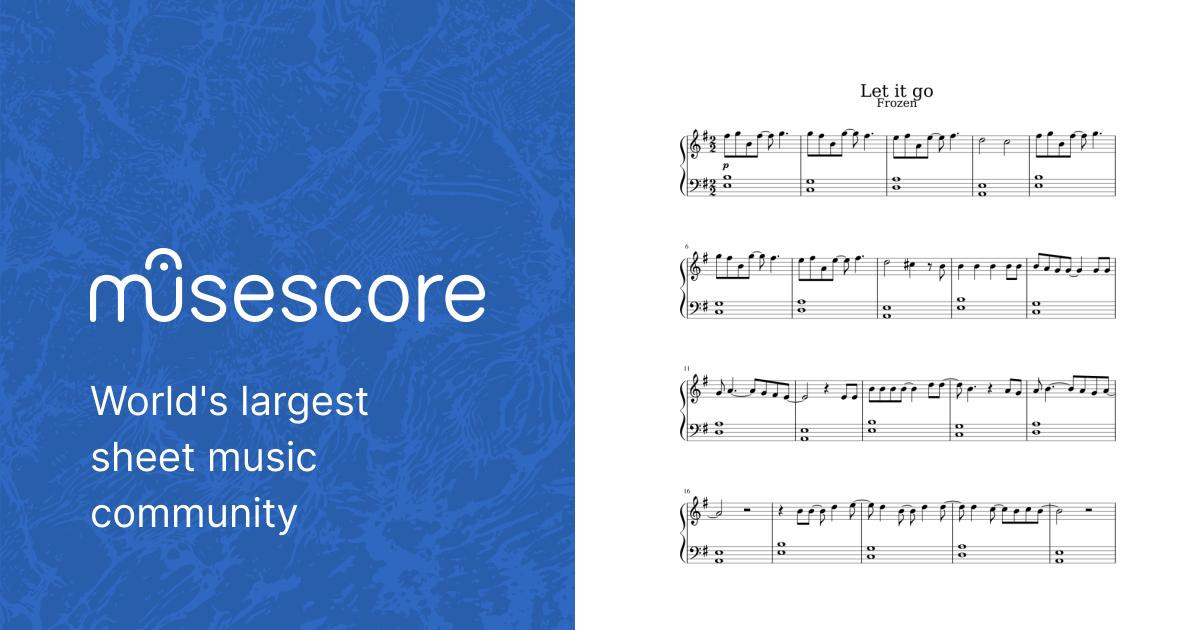 Libre soy (Frozen) Sheet music for Piano (Solo) | Musescore.com