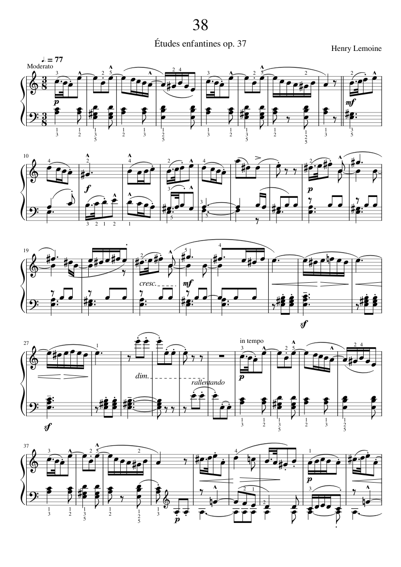 Études enfantines Op.37