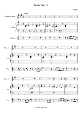 Free Nombreux by Angèle sheet music | Download PDF or print on Musescore.com