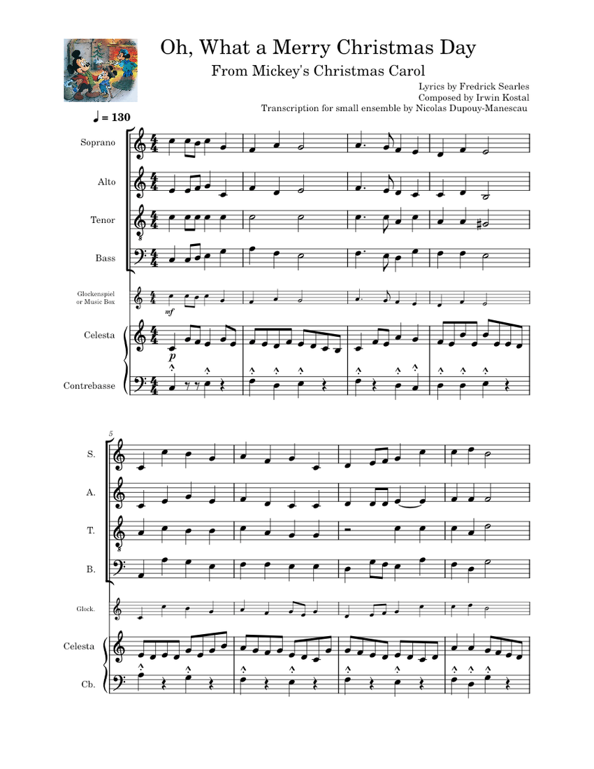 Mickey's Christmas Carol Oh What A Merry Christmas Day 