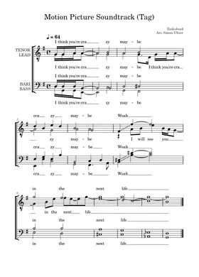 Barbershop Tags sheet music | Play, print, and download in PDF or MIDI sheet  music on Musescore.com