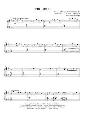 TROUBLE – COLDPLAY PIANO CHORDS & Lyrics – Bitesize Piano