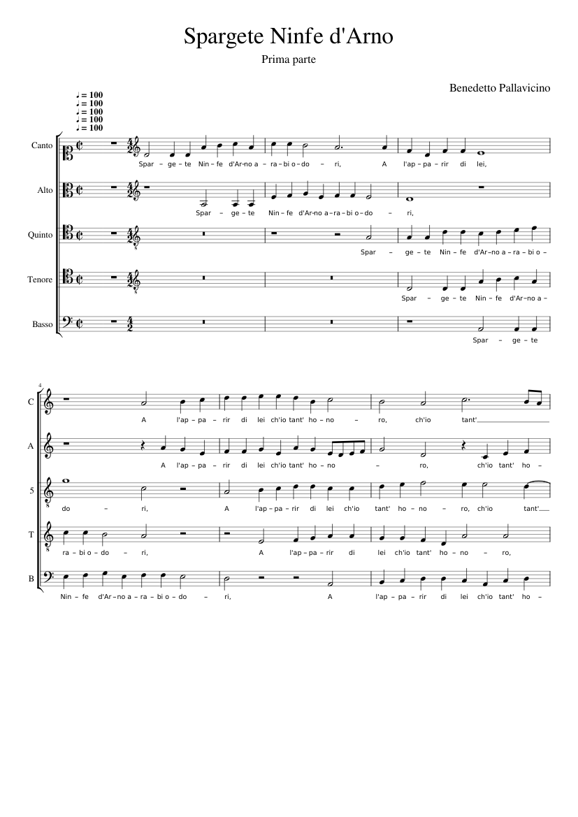 Spargete Ninfe d'Arno