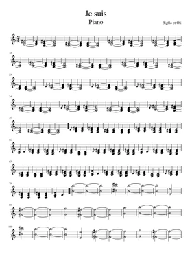 Free Bigflo & Oli sheet music | Download PDF or print on Musescore.com