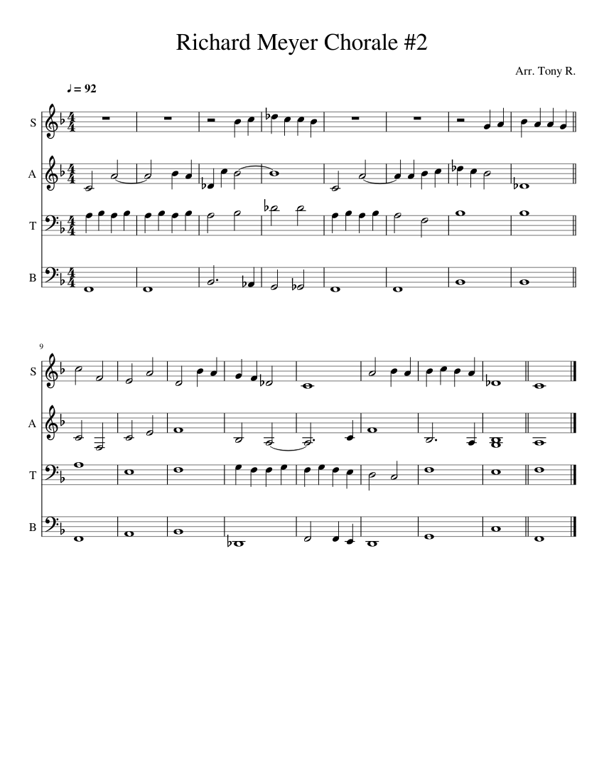 Richard Meyer Corale Sheet music for Trombone Cornet Tuba French