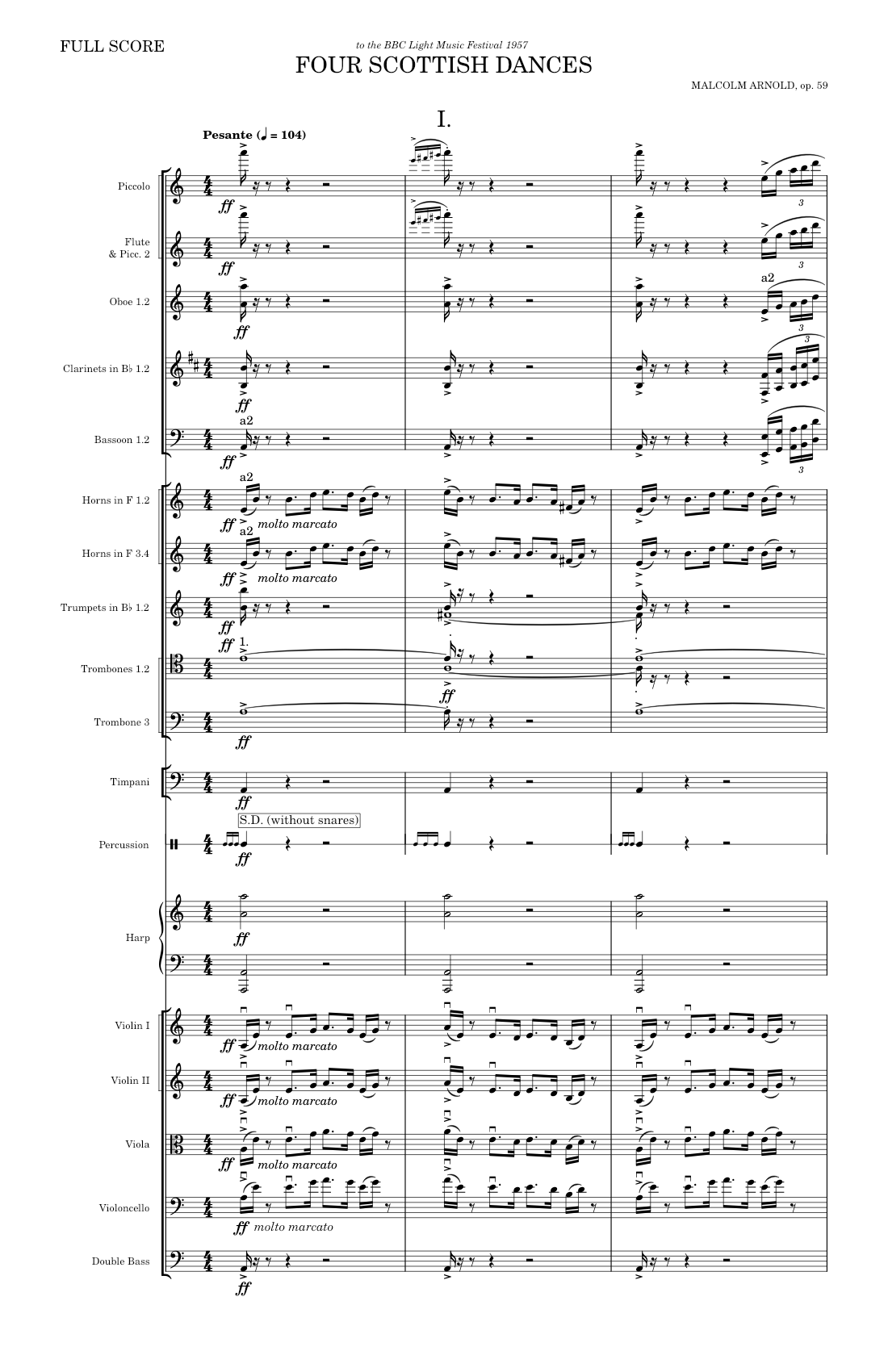 Four Scottish Dances op. 59