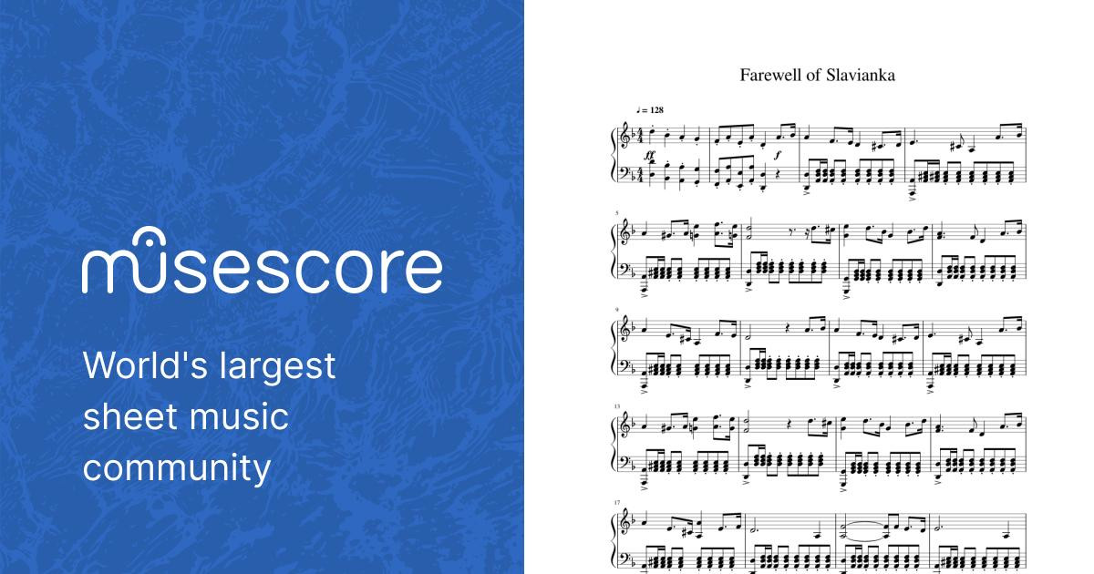 Farewell of Slavianka Sheet music for Piano (Solo) | Musescore.com