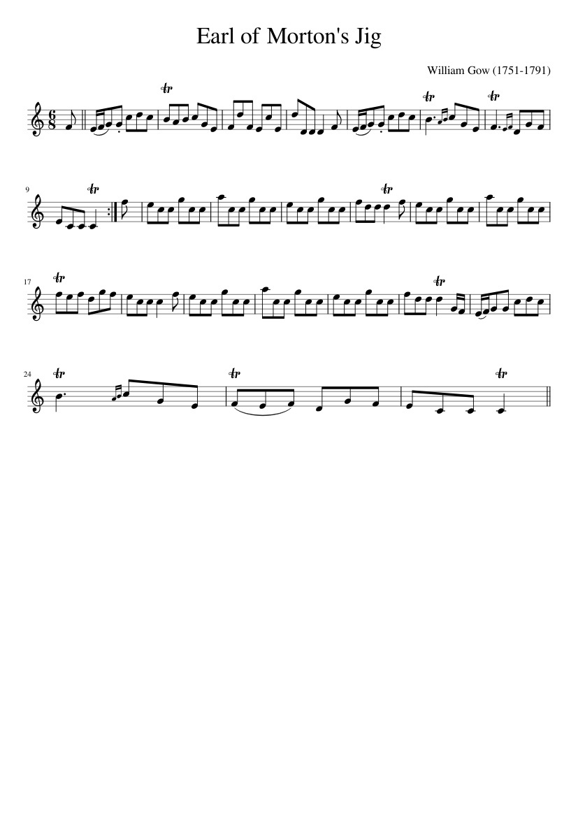 Earl of Morton's Jig