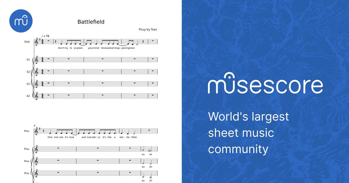 Battlefield Sheet Music For Synthesizer (Mixed Quintet) | Musescore.com