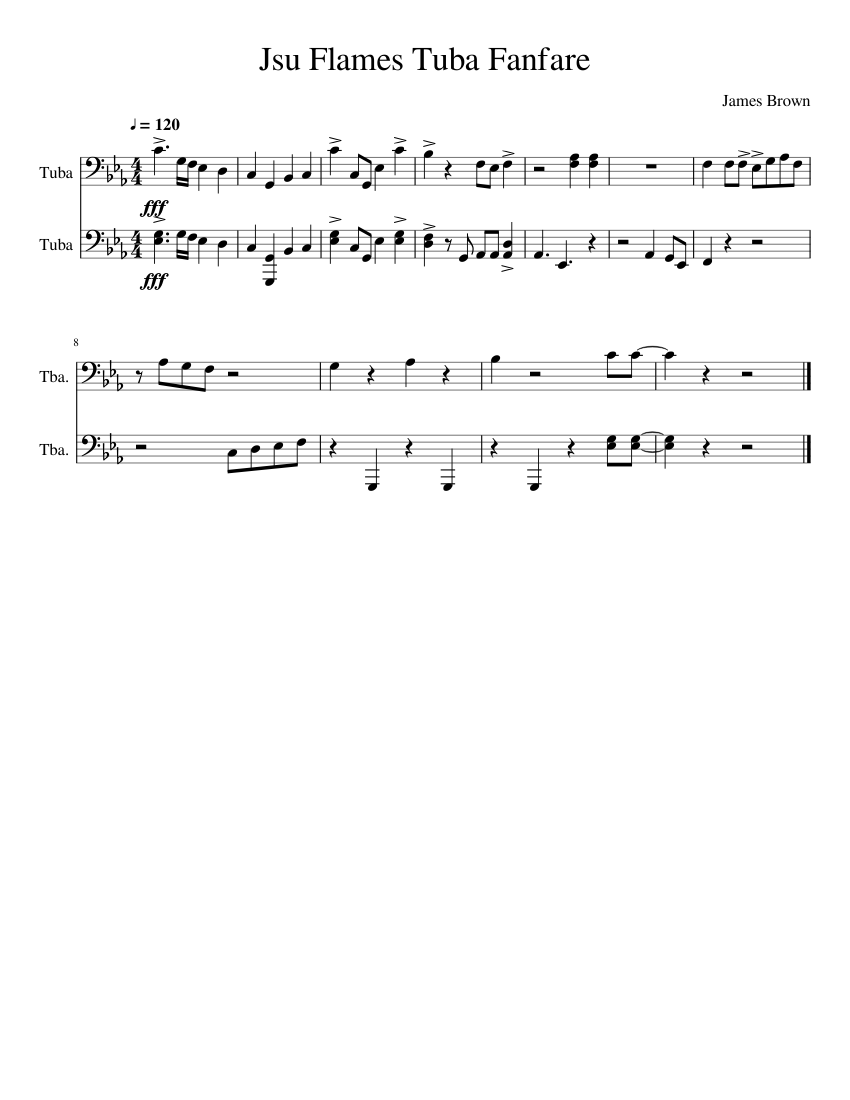 Jsu Flames Tuba Fanfare