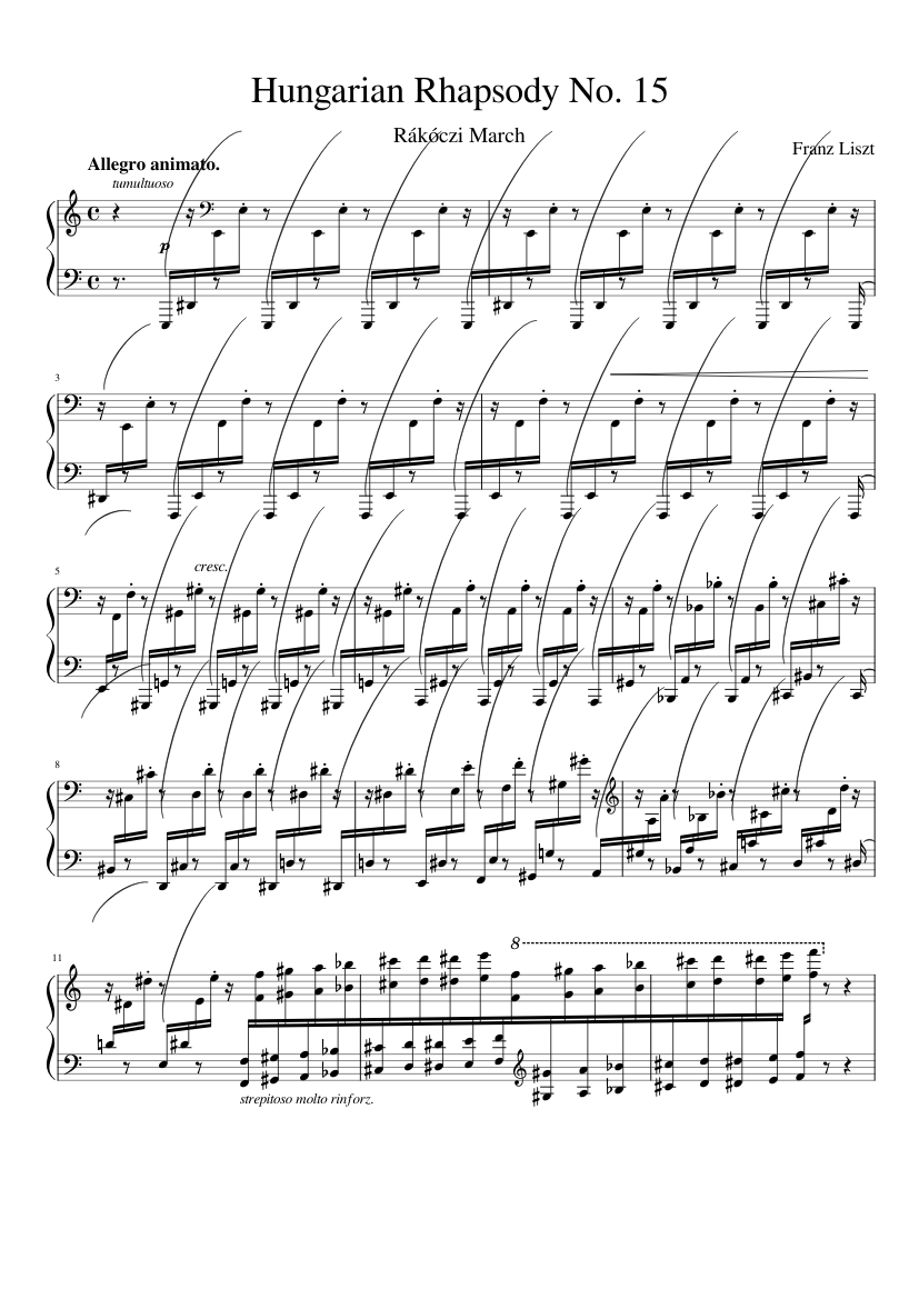 Hungarian Rhapsody No.15 S.244/15