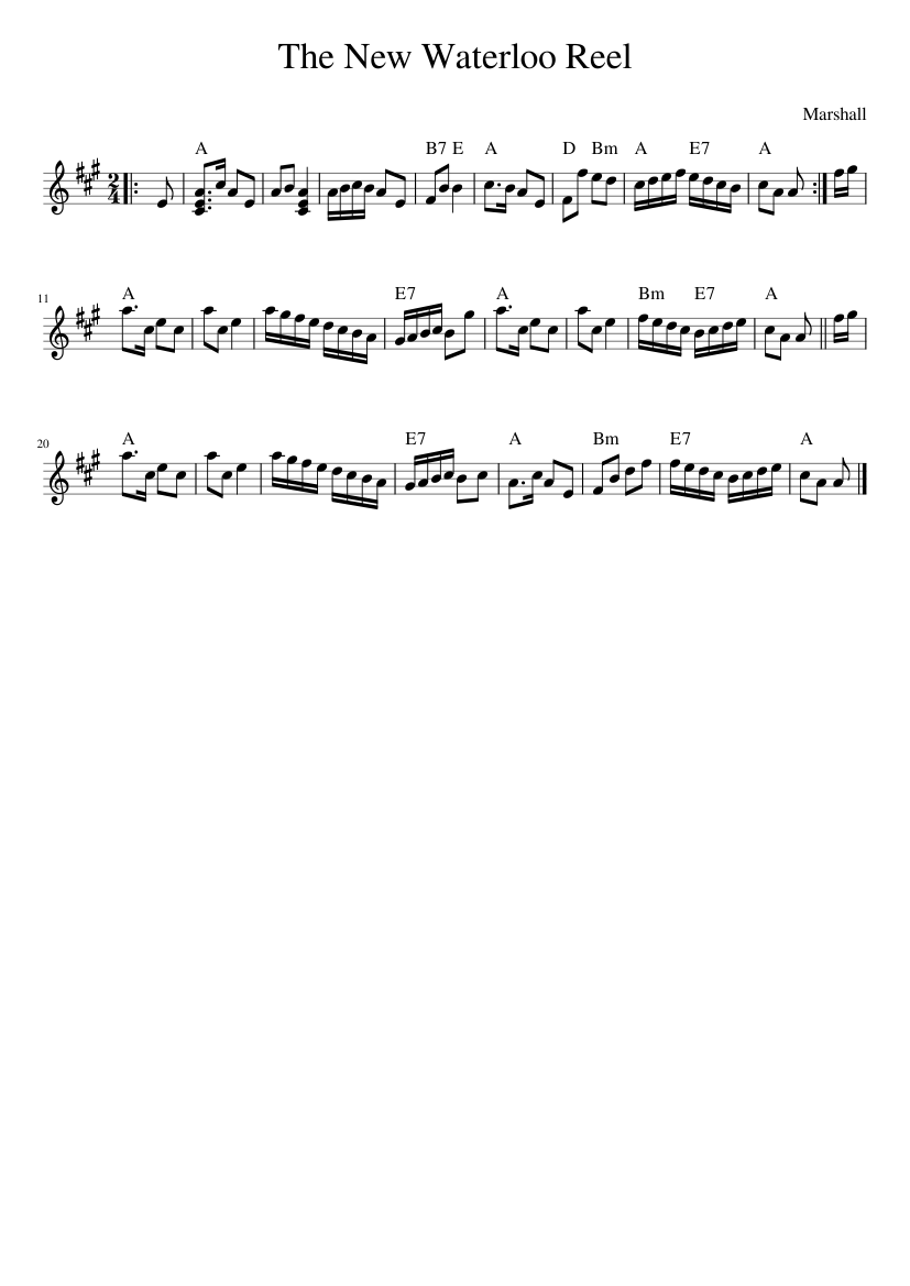 The New Waterloo Reel