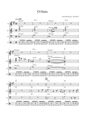 Free O Gato by Paul Desmond sheet music | Download PDF or print on  Musescore.com