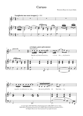 Free Caruso by Luciano Pavarotti sheet music | Download PDF or print on  Musescore.com