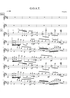 Playing God - Polyphia (Violin) Sheet music for Violin (Solo)