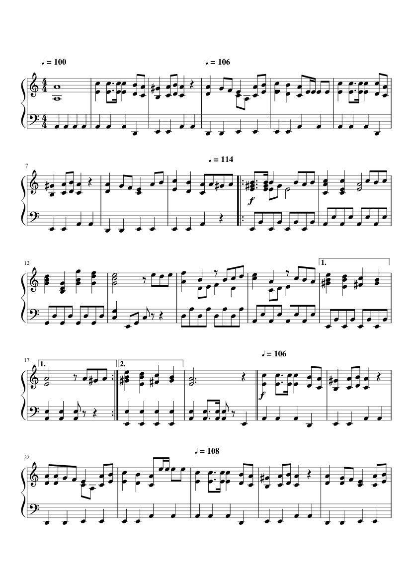 Красная армия всех сильней - Самуил Покрасс Sheet music for Piano (Solo) |  Musescore.com