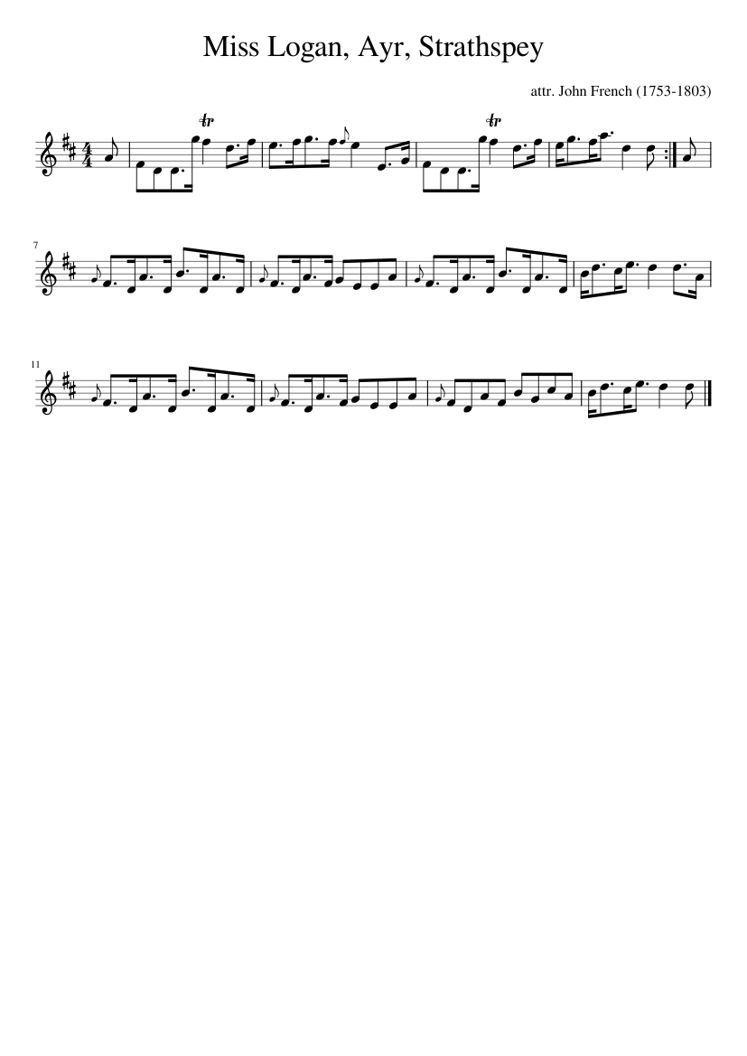 Miss Logan Ayr Strathspey