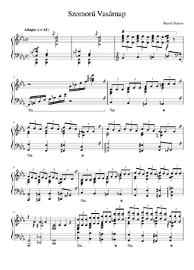 Free Gloomy Sunday by Rezso Seress sheet music | Download PDF or print on  Musescore.com