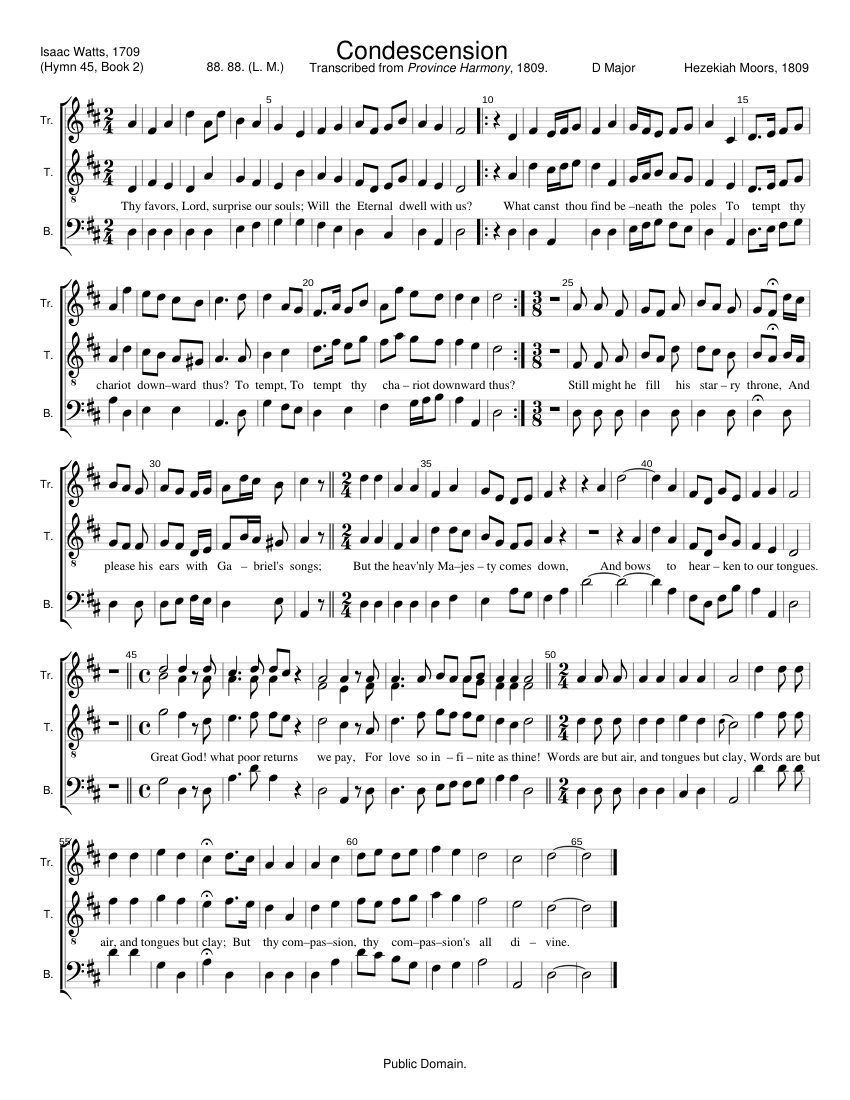 Condescension - Hezekiah Moors