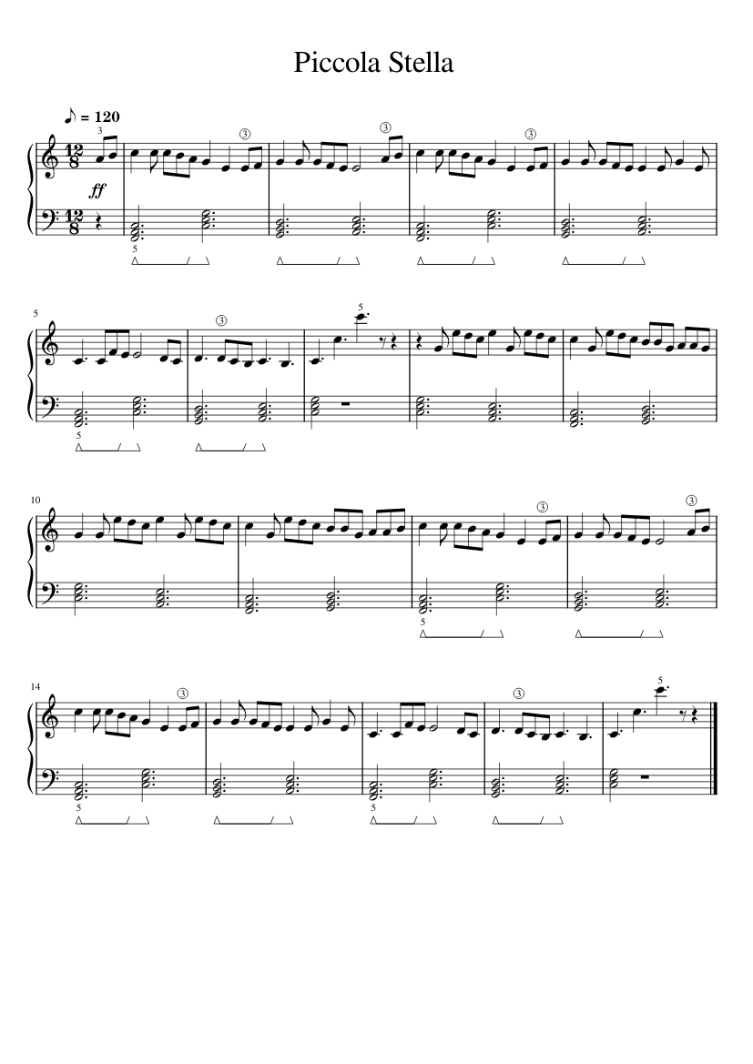 Piccola stella Ultimo - piano tutorial