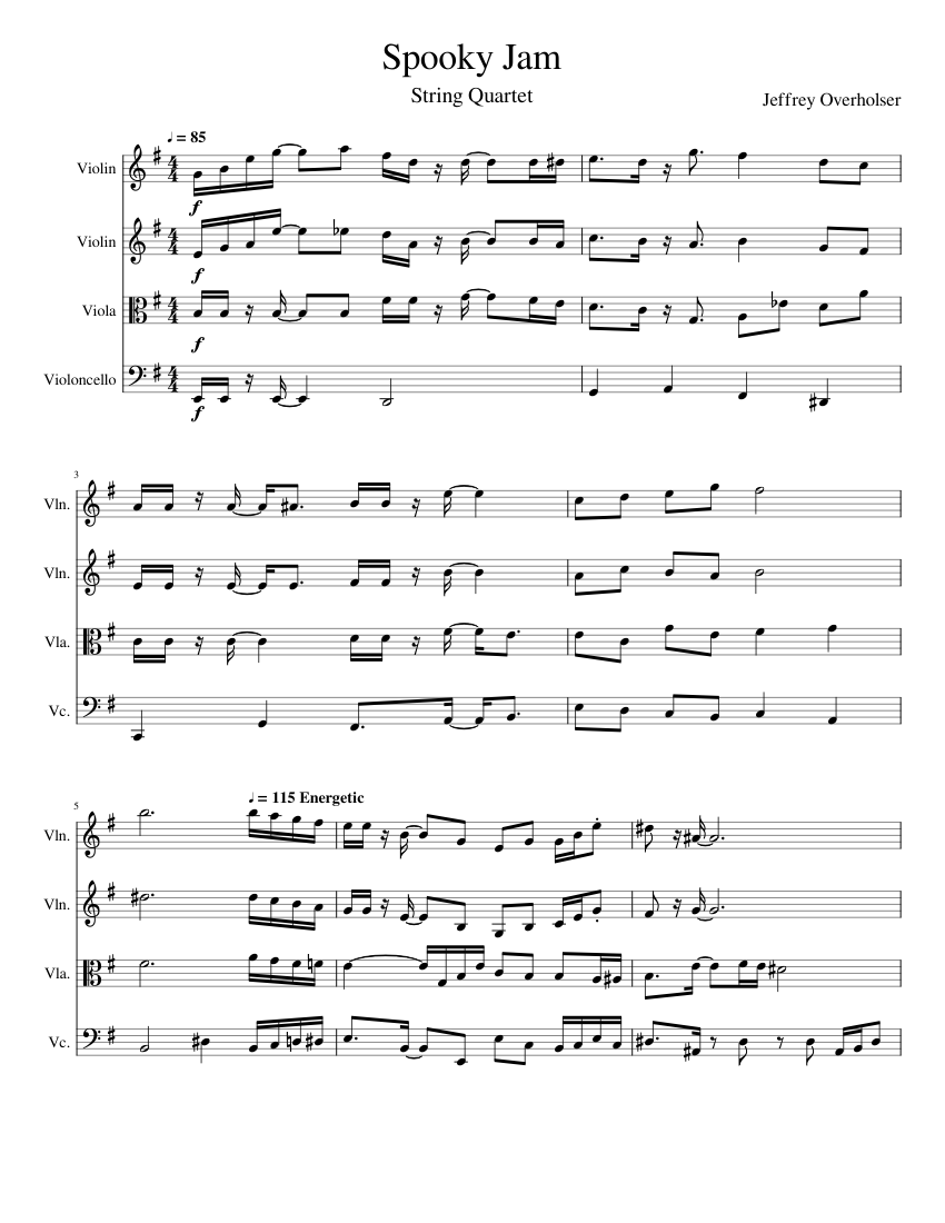 Spooky Jam 2.0 - A PIEridot Original String Quartet