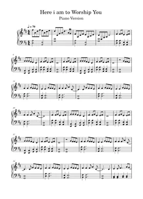 Free Hillsong Worship sheet music | Download PDF or print on Musescore.com