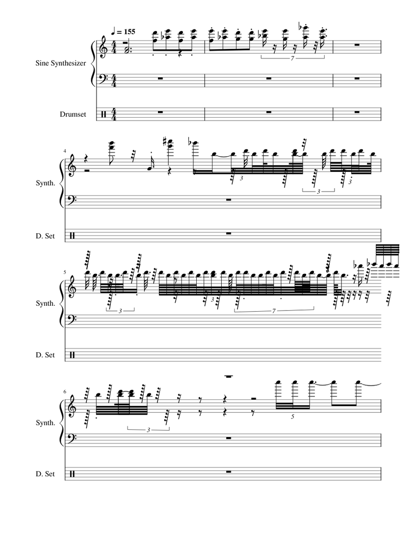 Dial up modem sound Sheet music for Piano, Drum group (Mixed Duet) |  Musescore.com