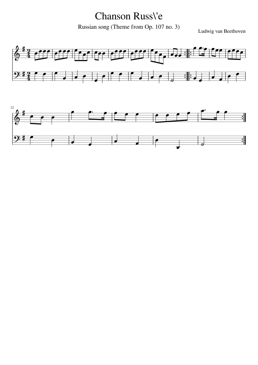 10 National Airs with Variations Op.107