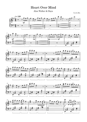 Play – Alan Walker , K-391, Tungevaag, Mangoo – Piano Version Sheet music  for Piano (Solo)