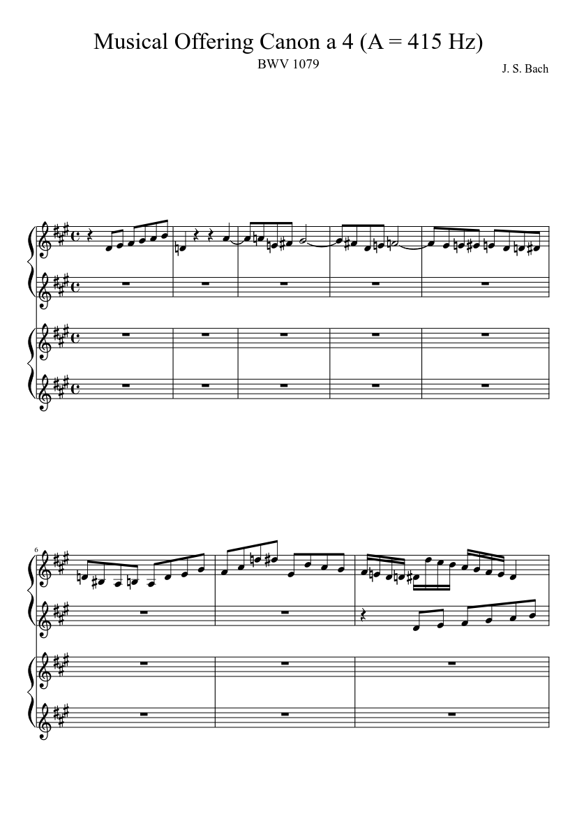 Musikalisches Opfer BWV 1079
