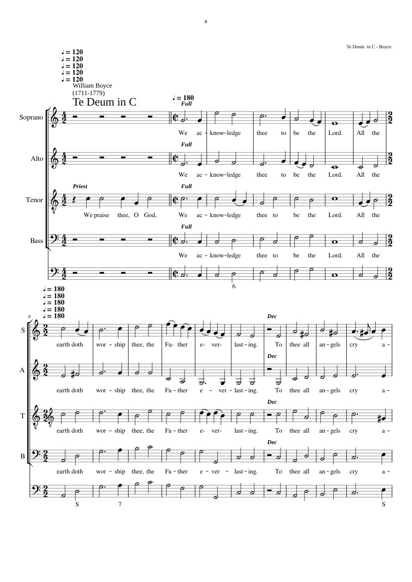 Te Deum and Jubilate in C