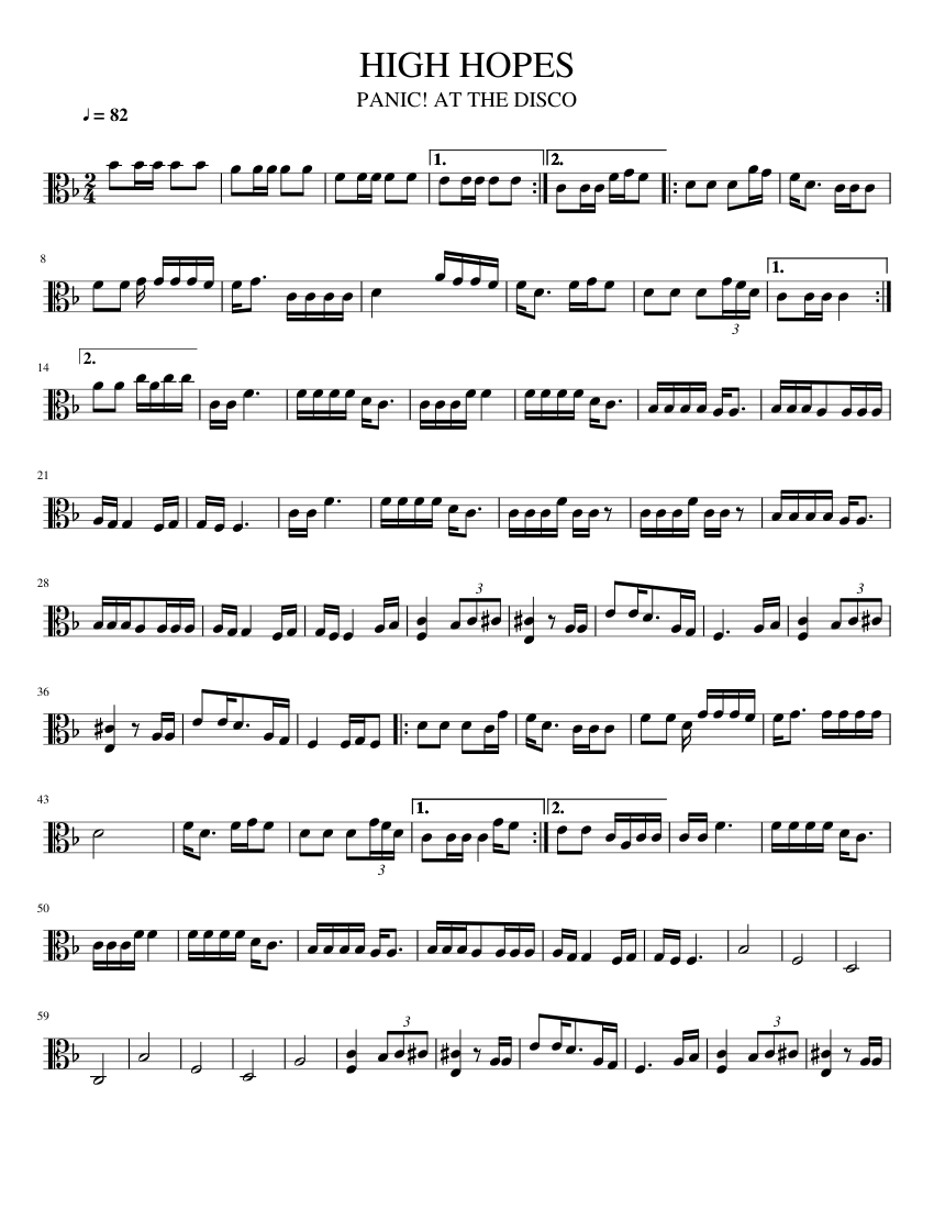 high-hopes-viola-sheet-music-for-viola-solo-musescore