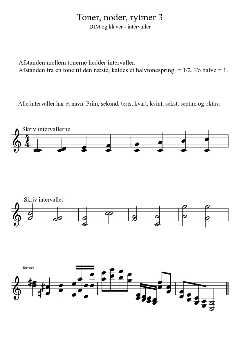 Toner, noder, rytmer 3 Sheet music for Piano (Solo) | Musescore.com