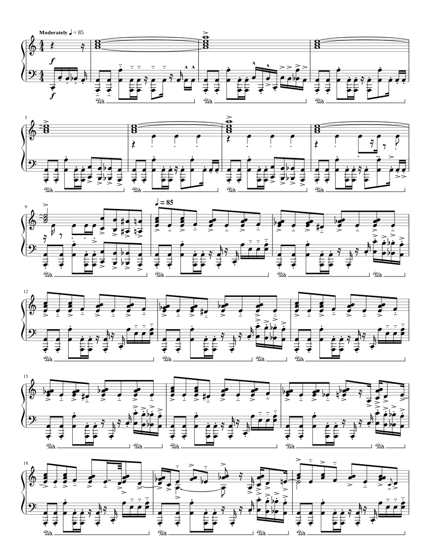 Pigstep Notes Pigstep – Lena Raine - Apprisco Piano Solo Sheet Music for Piano (Solo ...