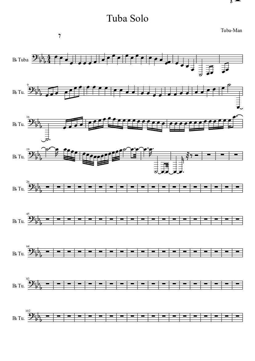 Tuba Solo Sheet music for Tuba (Solo) | Musescore.com
