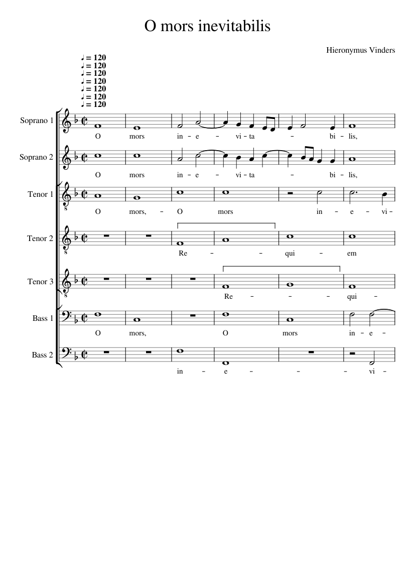 O Mors Inevitabilis - Epithaphium Josquini