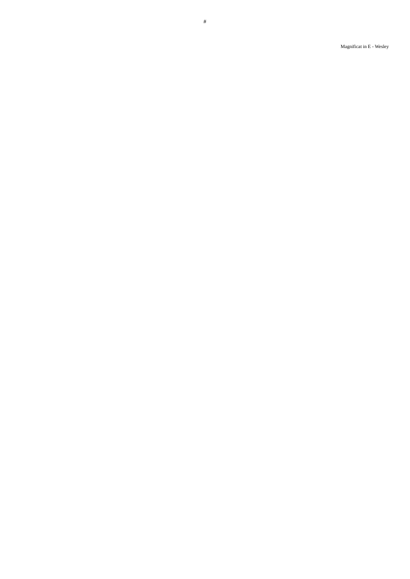 Magnificat and Nunc dimittis in E