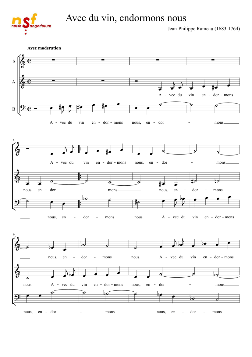 Avec du vin endormons-nous RCT 18