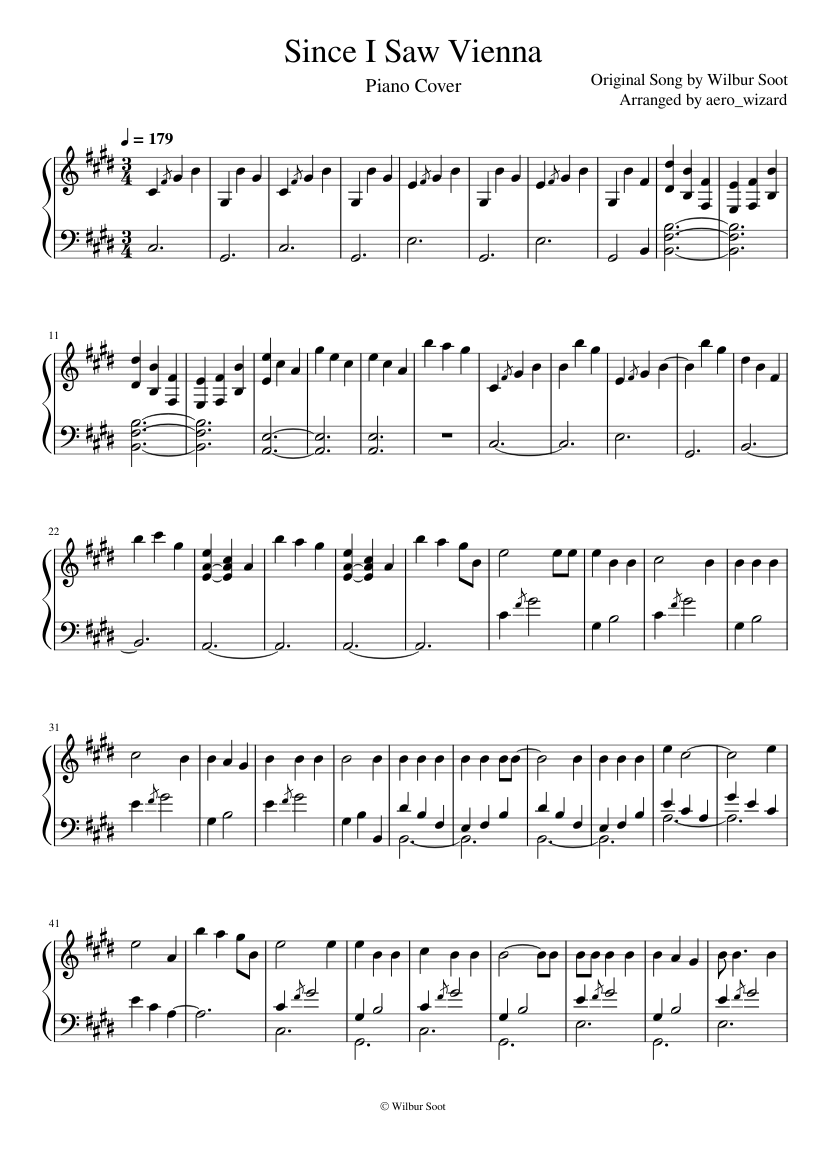 Since I Saw Vienna - Wilbur Soot - piano tutorial